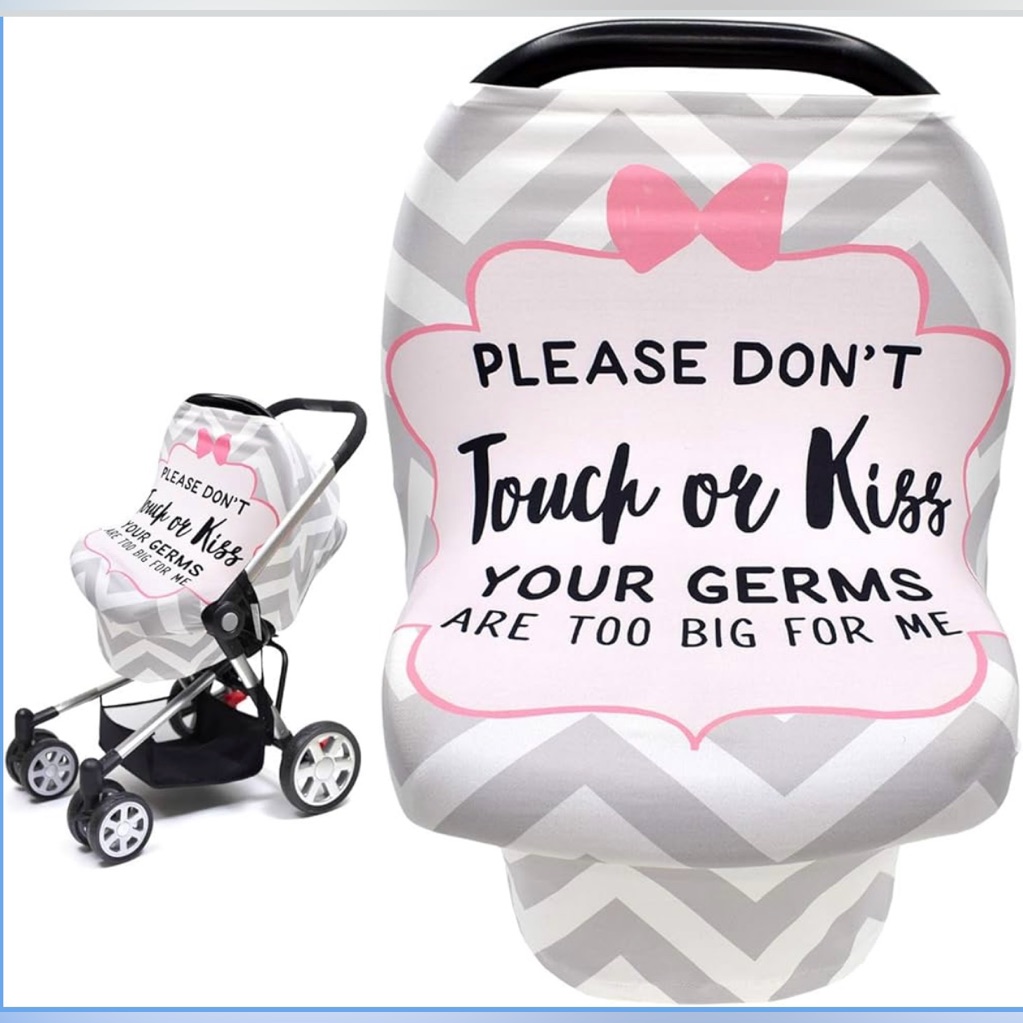Gray And Pink Car Seat Cover